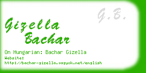 gizella bachar business card
